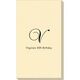 Elegant Initial Linen Like Guest Towels Image 3 of 5